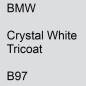 Preview: BMW, Crystal White Tricoat, B97.